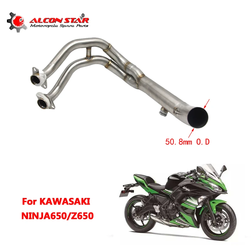 Alconstar For Kawasaki NINJA650 Z650 Motorcycle Stainless Steel 51mm