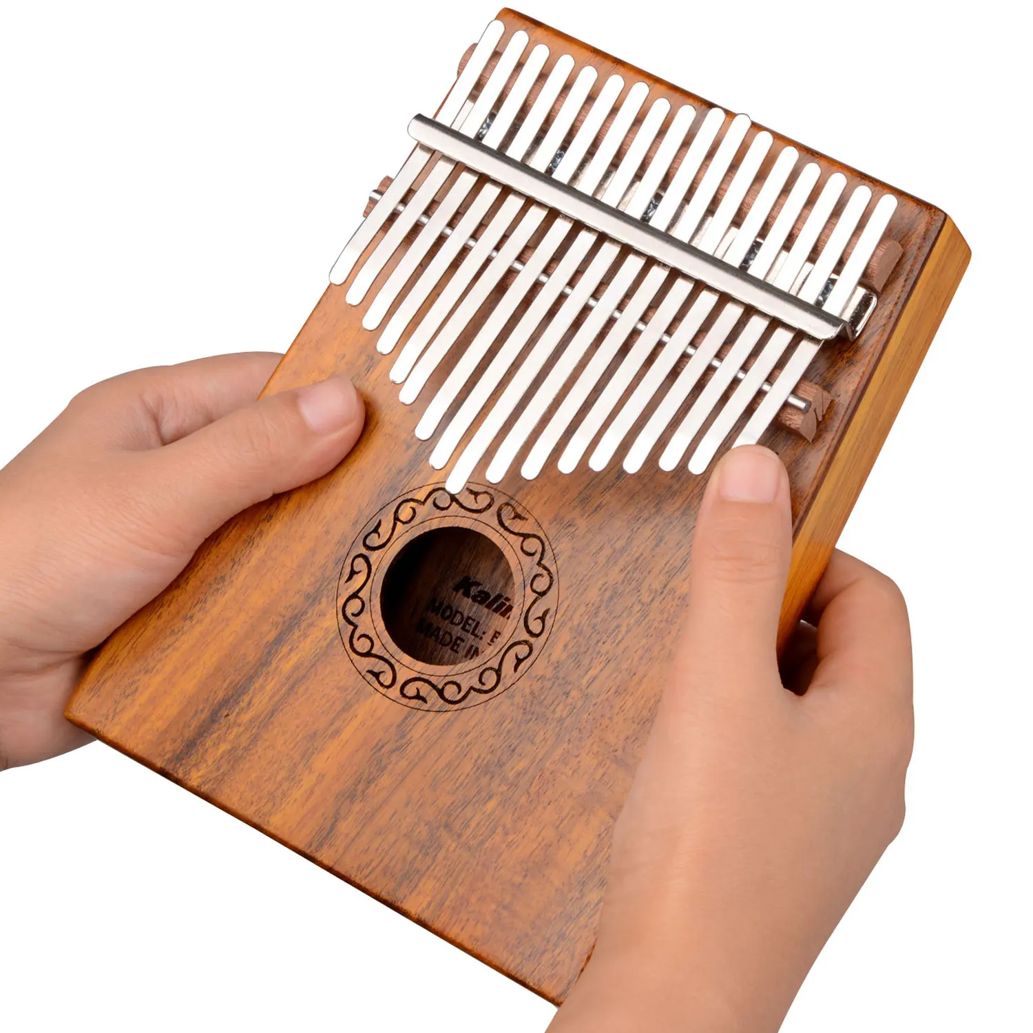 

17 Key Kalimba African Solid Mahogany Thumb Finger Piano Sanza Solid Wood Kalimba Mbira Marimba Wood Musical Instrument
