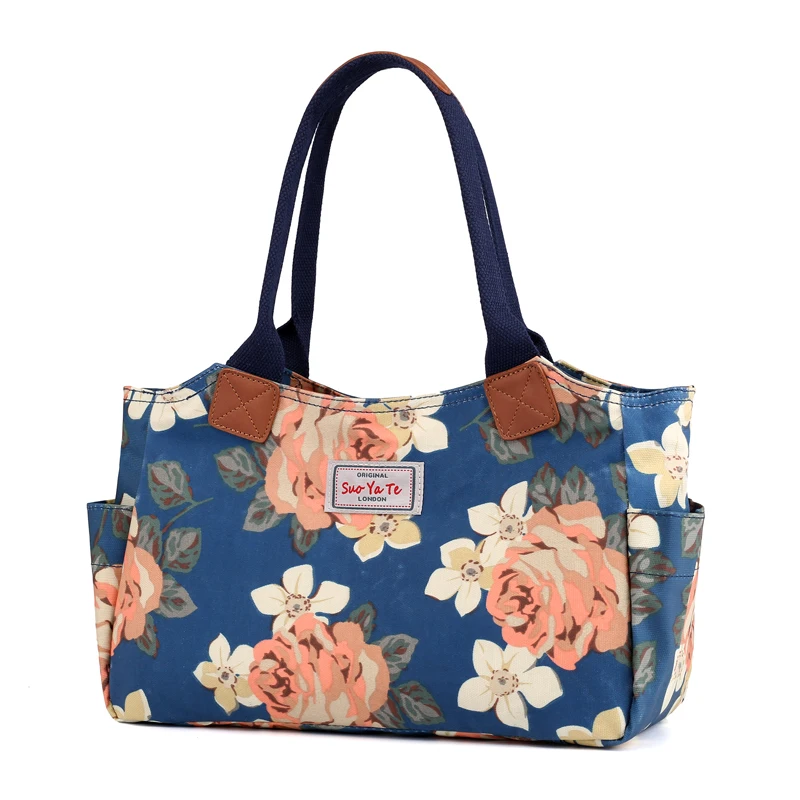 Женская сумка тоут Bolsos mujer de marca famosa повседневные женские сумки с цветами большие