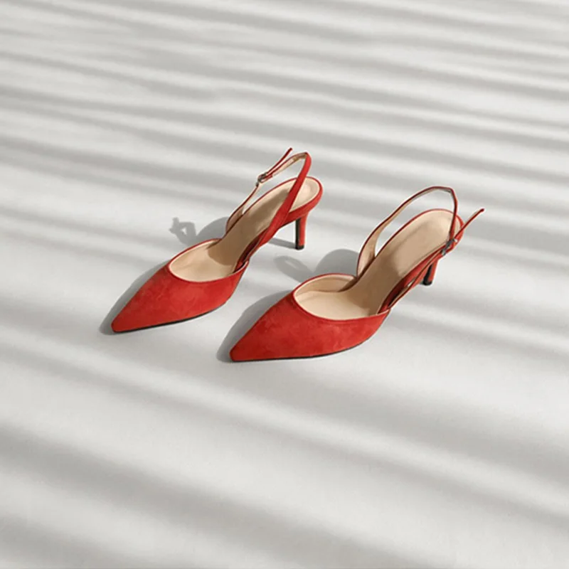 MONMOIRA/однотонные босоножки на высоком каблуке с петлей на пятке; женские элегантные босоножки с острым носком на каблуке; красные Sandalias Mujer Sandale Femme; SWB0091