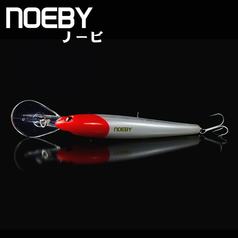 NOEBY 1 шт. рыболовная приманка 120 мм/21 г 3,6-4,5 м плавающая супер гольян длинная Приманка VMC тройные Крючки 3D глаза Isca De Pesca