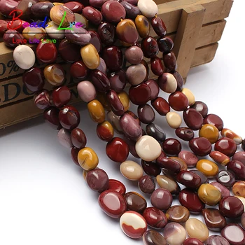 

8-10mm Irregular Mookaite Beads Natural Stone Beads DIY Loose Beads For Jewelry Making Strand 15" Diy Charms Bracelet Necklace