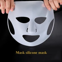 Новые мягкие женские силиконовые Вечерние Маски для лица, предотвращающие потеря влаги, инструмент для ухода за кожей, идеальное использование маски без отходов питания