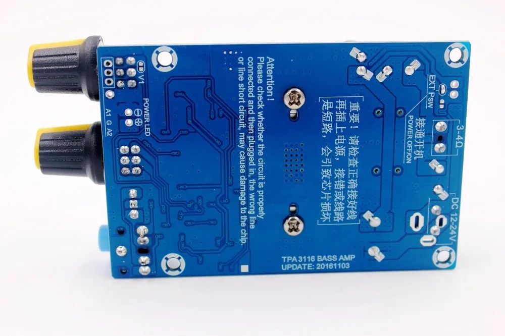 TPA3116 сабвуфер мега бас усилитель плата поддержка 100 Вт Бас выход бас деление частоты