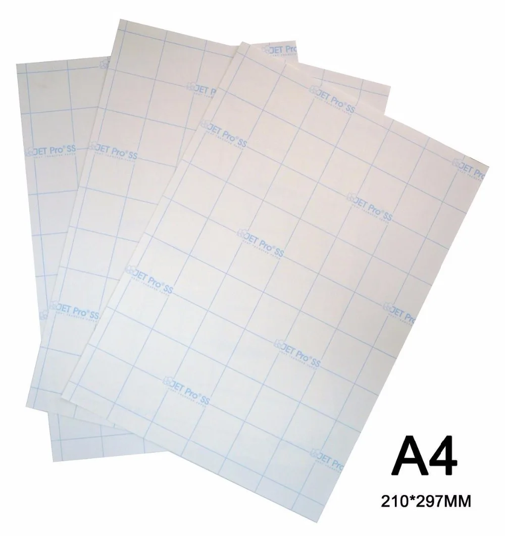 Высокое качество Футболка термо переводная печатная Бумага A4 для легкого Цвет из хлопка 5 шт. цена
