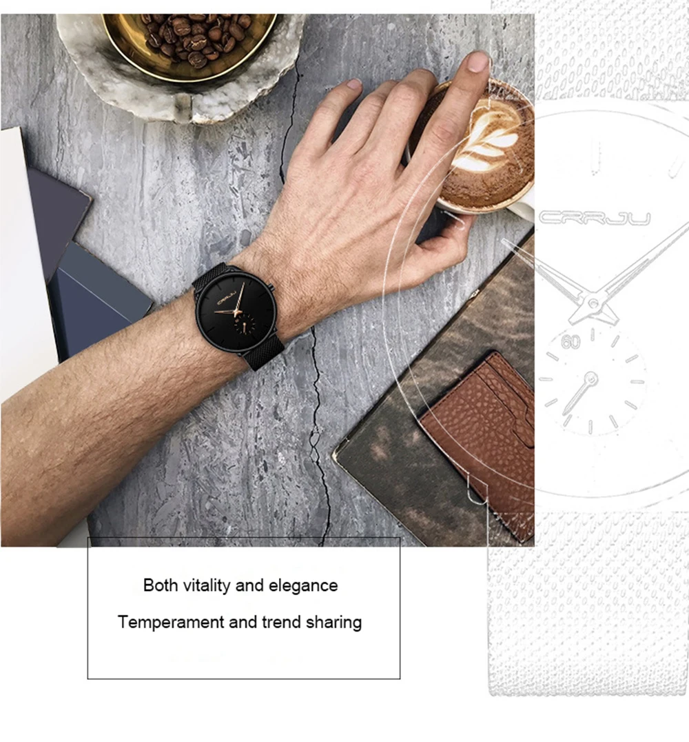 Модные брендовые часы мужские водонепроницаемые тонкие сетчатые наручные часы из нержавеющей стали ультра тонкие часы Мужские кварцевые часы erkek kol saati