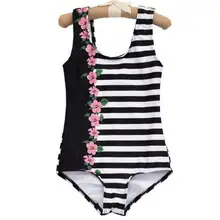 Новые детские летние полосатые купальники 4 шт./лот милый Материал спандекс