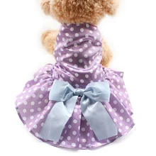 Арми магазин Модная точка фиолетовый Платья Товары для собак платье принцессы 6071066 Одежда для животных поставки xs размеры S M L XL