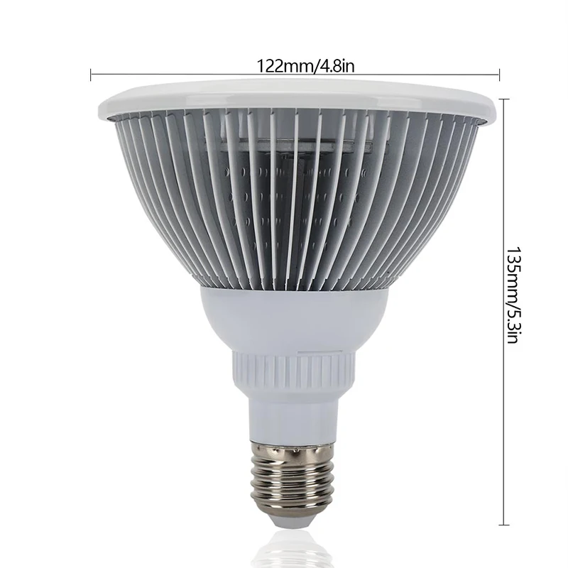 BEYLSION LED Grow Light PAR38 9W 12W 24W 36W RED BLUE Grow Lamp Bulbs AC85-265V For Indoor Garden Hydroponic Flowering  (4)