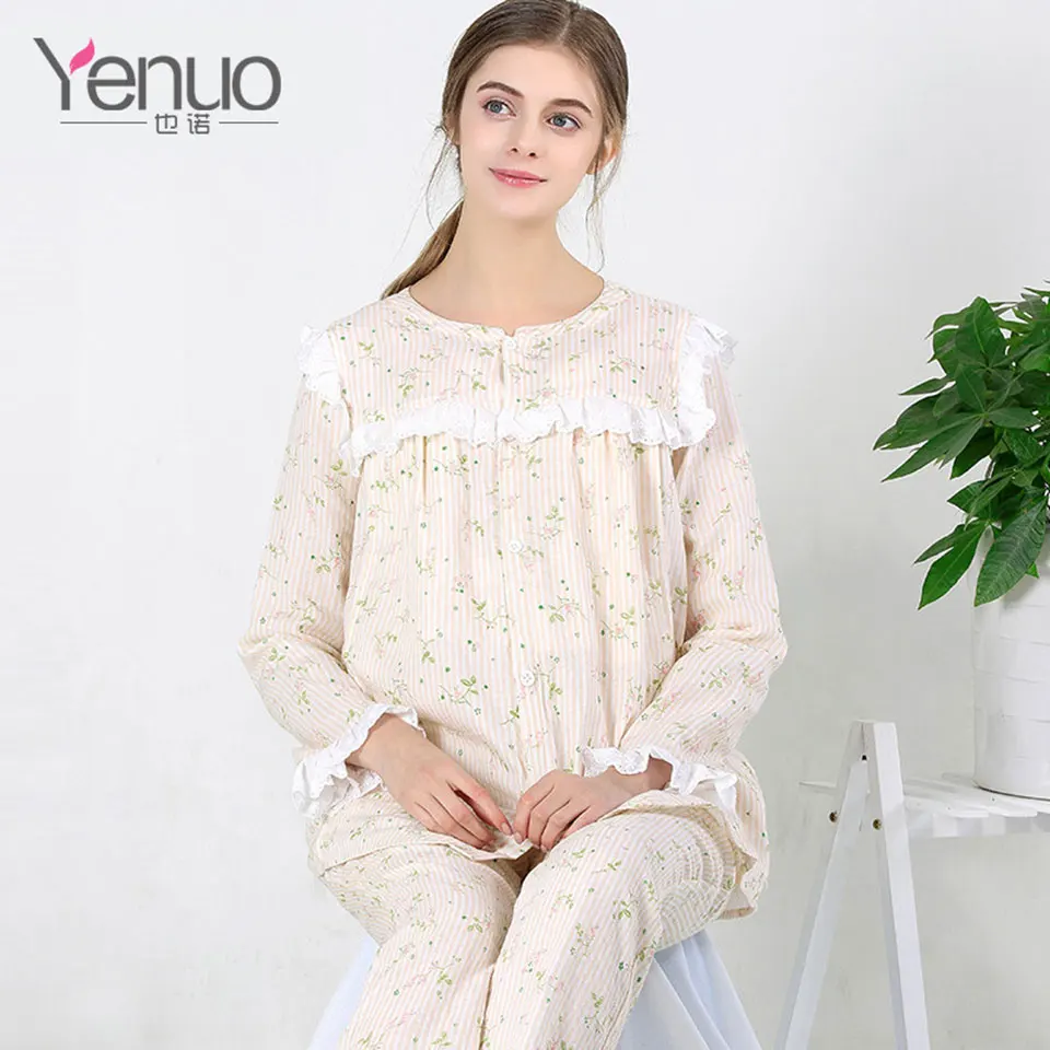 

100% Cotton New Pregnant Women Sets Soft Fabric Maternity Breast-Feeding Top Pregnancy Nursing Wear Women Clothes Home Pajamas