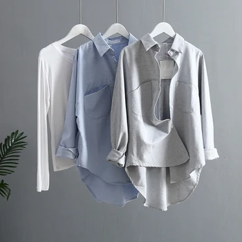 

2020 Spring Women Summer Blouse Korean Long Sleeve Womens Tops And Blouses Vintage Women Shirts Blusas Roupa Feminina Tops