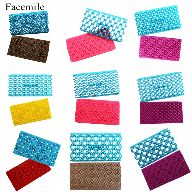 

1PCS Lines Shaped Fondant Embosser Cookie Cutters Biscuit Molds Icing Embossing Cuocake Decorating Cutter Cake Tools