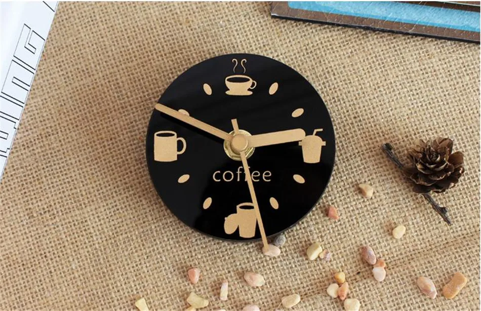 Mute Refrigerator Magnets souvenir Digital Self Adhesive Wall Clock Fridge Magnets blanks magnetic board Kitchen Watch Mural