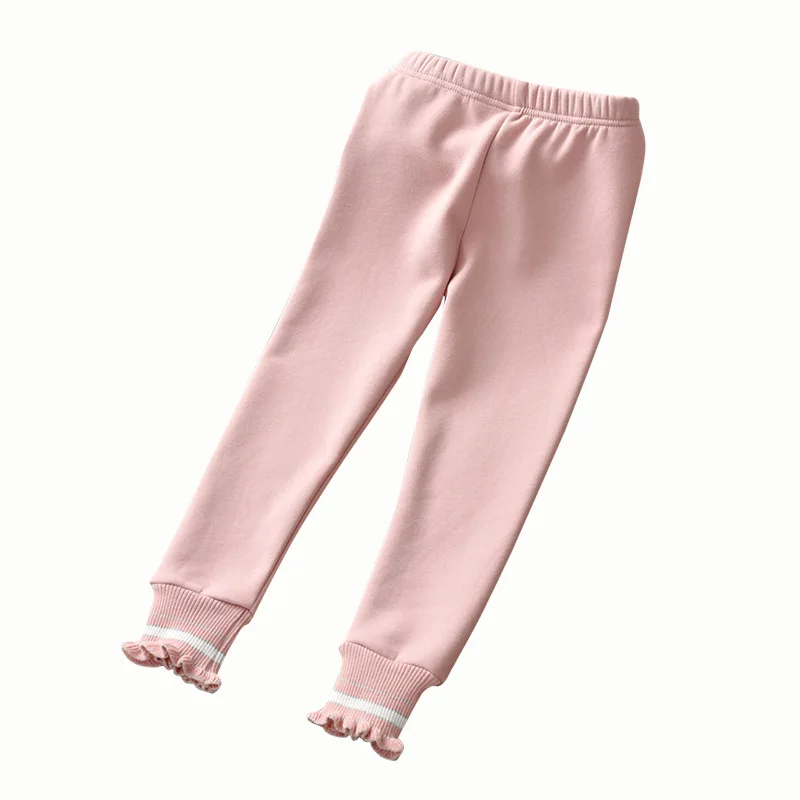 New High Quality Winter Kids Thick Warm Pants Elastic Waist Colorful Cotton Girl Pants Girls Leggings Children Pants