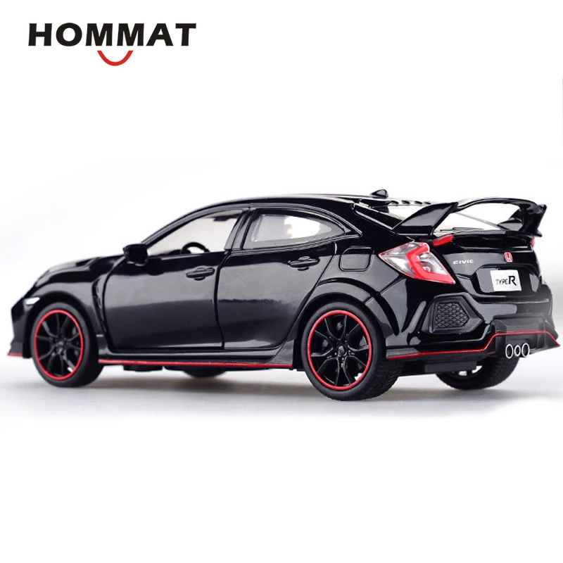 Hommate моделирование 1/32 масштаб Honda Civic Тип R модель машины из сплава 1:32 литье под давлением Автомобили Модель Автомобильные Игрушки транспортные средства игрушки для детей Подарки