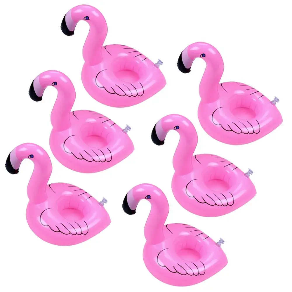 5x Надувные Матрасы для чашки надувной фламинго напитки подстаканник бассейн поплавки бар подставки размещении устройств розовый es1533