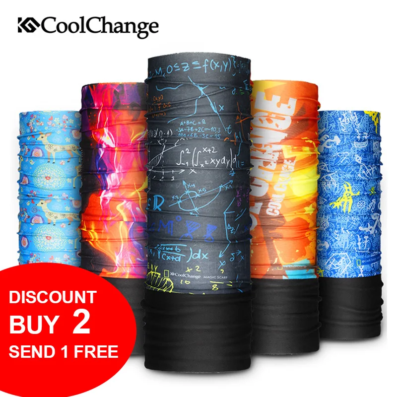 Buy 2 Gift 1CoolChange Cycling Bandana Windproof Winter Sports Bicycle Headscarf Thick Neck Warmer Bandanas MTB Bike Equipments