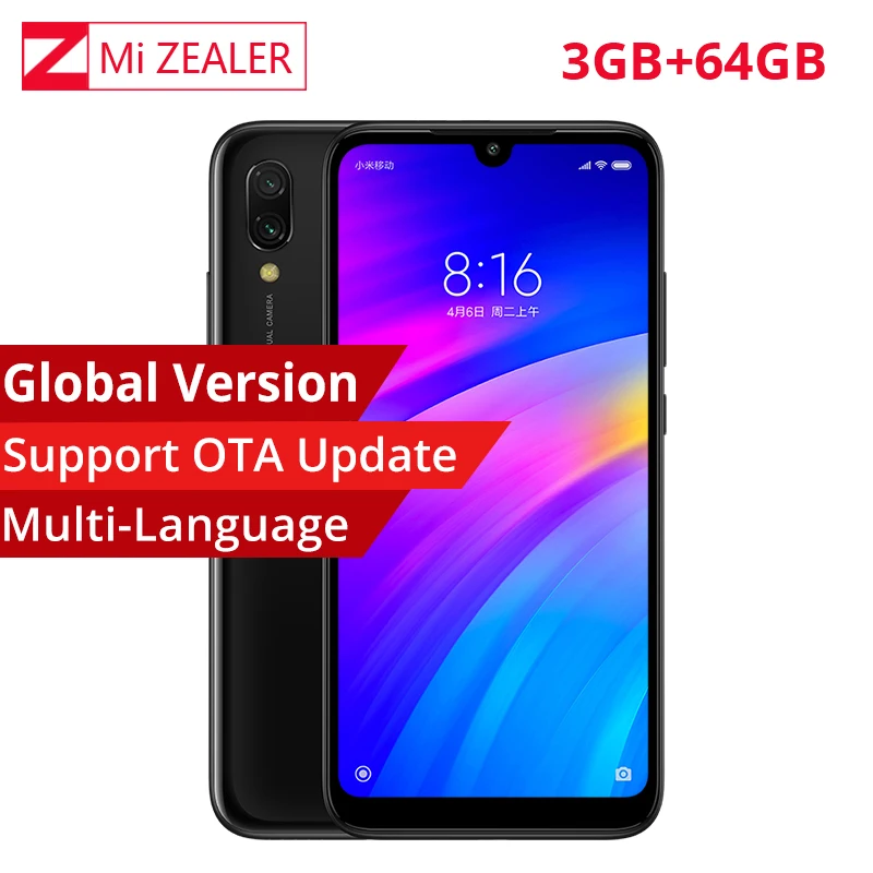 Xiaomi Redmi 7 3 ГБ + 64 Гб Глобальная версия 