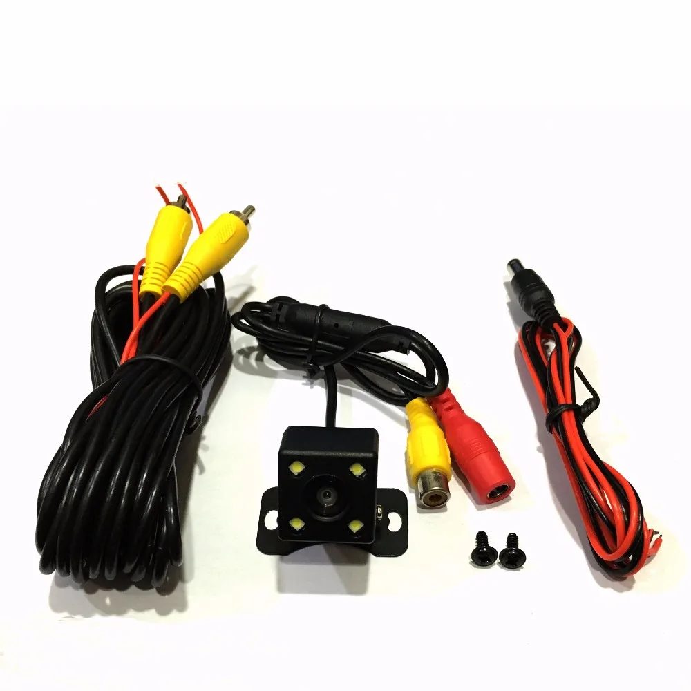 SKYJOYCE Rear View Car Camera Monitor 4.3 HD CCD Reverse Backup Camera 24V 12V Black Silver Auto Rear parking guide Camera LED  (2)