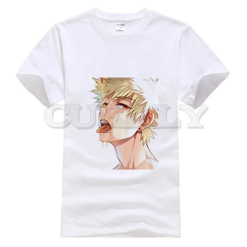 Новинка 2019 футболка с короткими рукавами ahegao himiko toga классное сексуальное черно