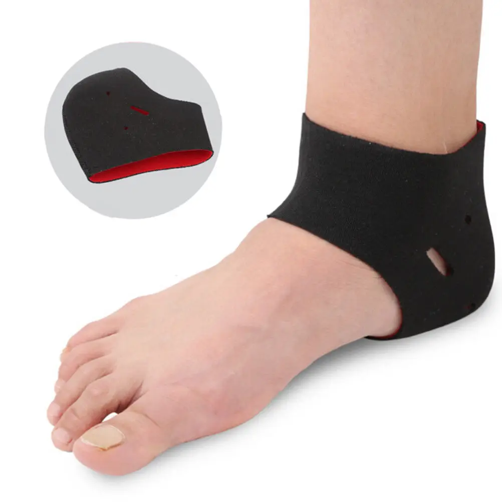 

2Pcs Plantar Fasciitis Therapy Wrap Heel Foot Pain Arch Support Ankle Brace Heel Warm Protector Insole Orthotic