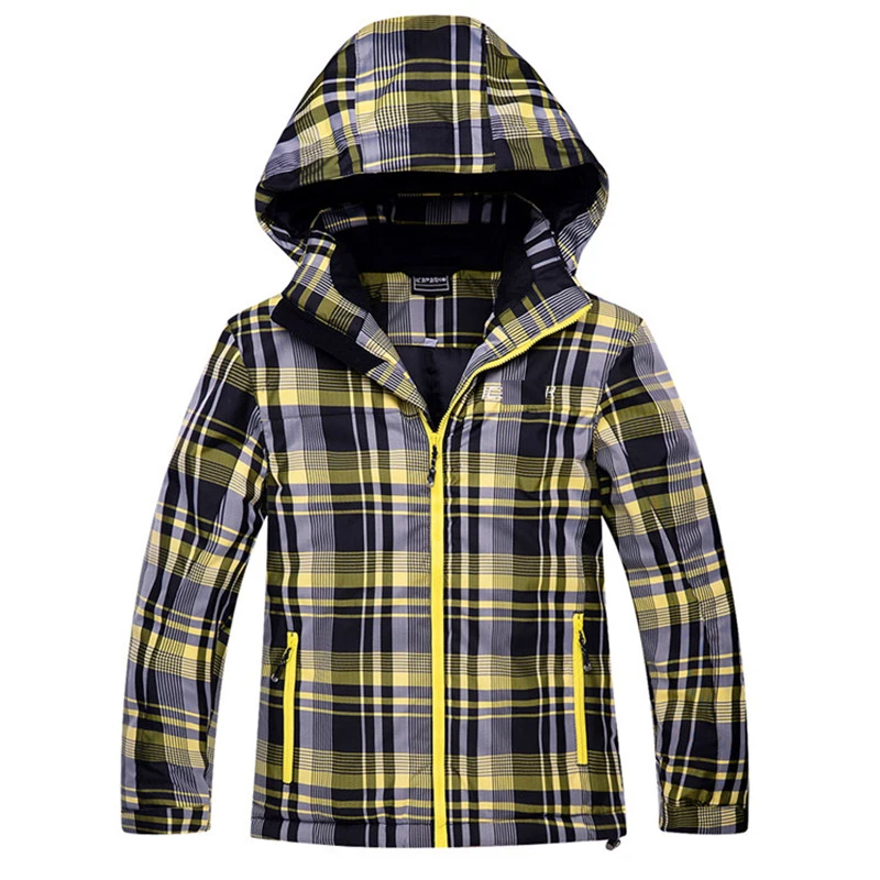 plaid snow jacket