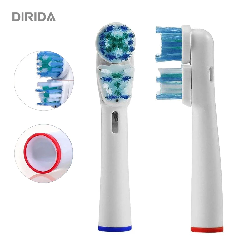 

4PCS/PACK Dual Replacement Brush Heads For Oral B Braun Electric Toothbrush Power Triumph 3D Excel/Vitality Precision Clean