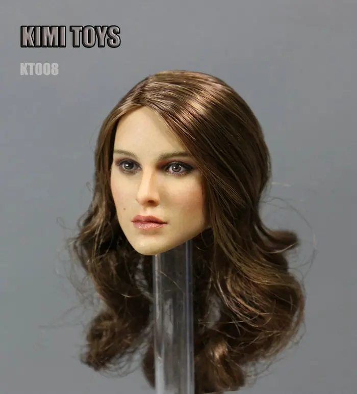 KIMI TOYS KT008 1/6 длинные волосы девушка голова лепить для женщин Phicen тело фигура игрушка