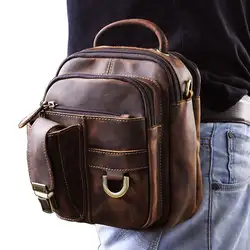 Steelsir Новый Ретро дизайн стиль масло воск натуральная кожа яловая мужская сумка через плечо дорожная сумка для ног сумка для мужчин поясные