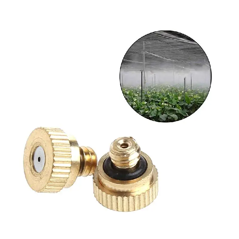 1Pc Low Pressure Mister Misting Spray Nozzle 0.6mm 0.8mm Plug Anti Drip