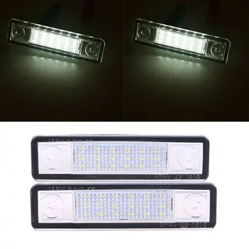 

POSSBAY 1 Pair White Bright Auto Car License Plate LED Light Surper Bright Lamps Bulb For Opel Car Styling Lights