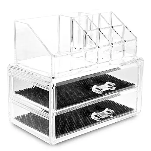 

PHFU Clear Acrylic Lipstick Display Stand Holder Cosmetic Storage