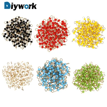

DIYWORK Resist High Temperature 100Pcs Circuit Board Test Pin PCB Board Test Points Gold Plated Ceramic Beads