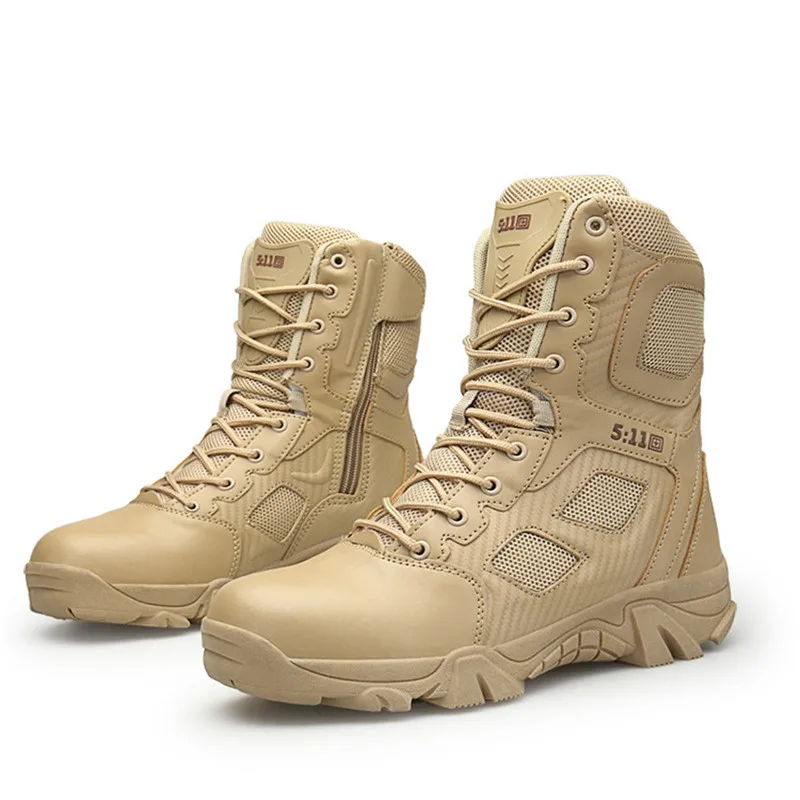 2018 في الهواء الطلق حذاء للسير مسافات طويلة الصحراء الرجال عالية أعلى الأحذية التكتيكية العسكرية الرجال القتالية أحذية جيش Militares Sapatos masculino