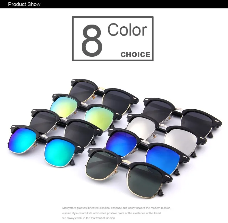 Мужские ретро поляризованные солнцезащитные очки с заклепками классические брендовые дизайнерские солнцезащитные очки унисекс UV400