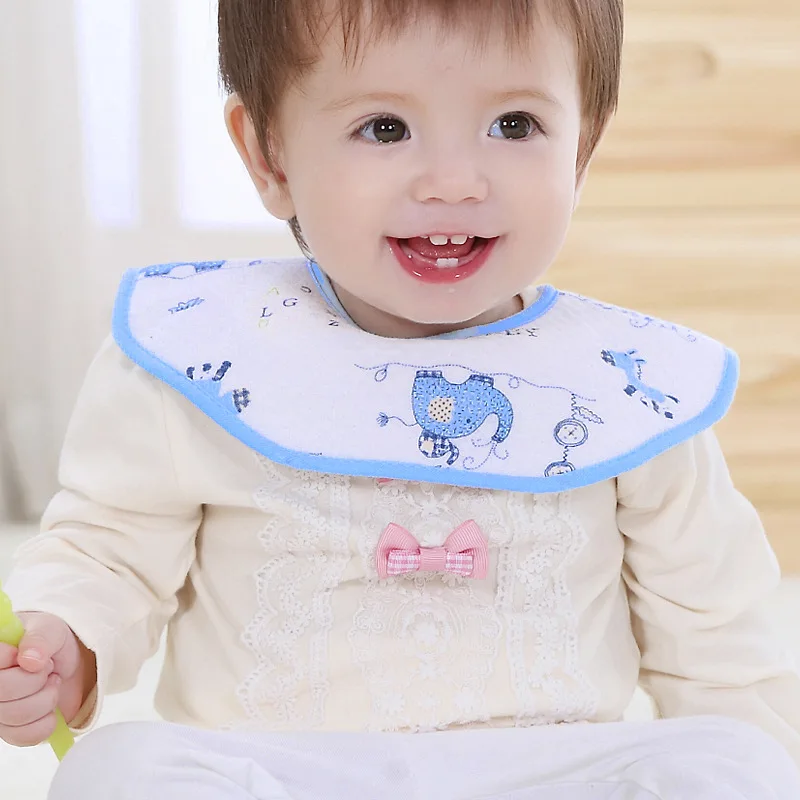 10 Pcs High Quality 2016 Newborn Cartoon Elephant Baby Waterproof Bibs