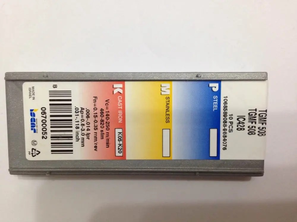 Твердосплавная вставка TGMF 508 IC428 10 шт. |
