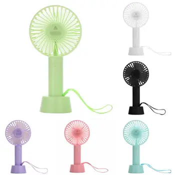 

USB Fan Handheld Desk Fan Battery Operated Charging Desktop 3 Speeds Small Mini Cooling Desk Table Fan