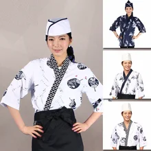 10() на заказ шеф повара комбинезоны для девочек японской кухни с короткий рукав одежда официанта летом прохладно специальные кимоно