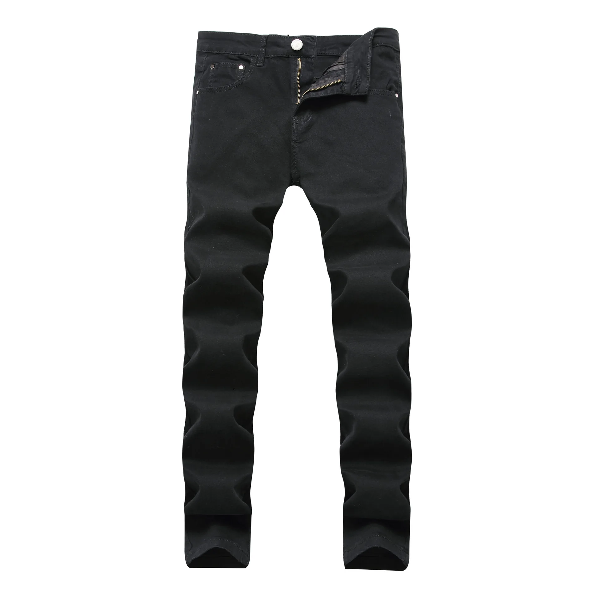 Mens Kurus Jeans 2019 Baru Klasik Pria 