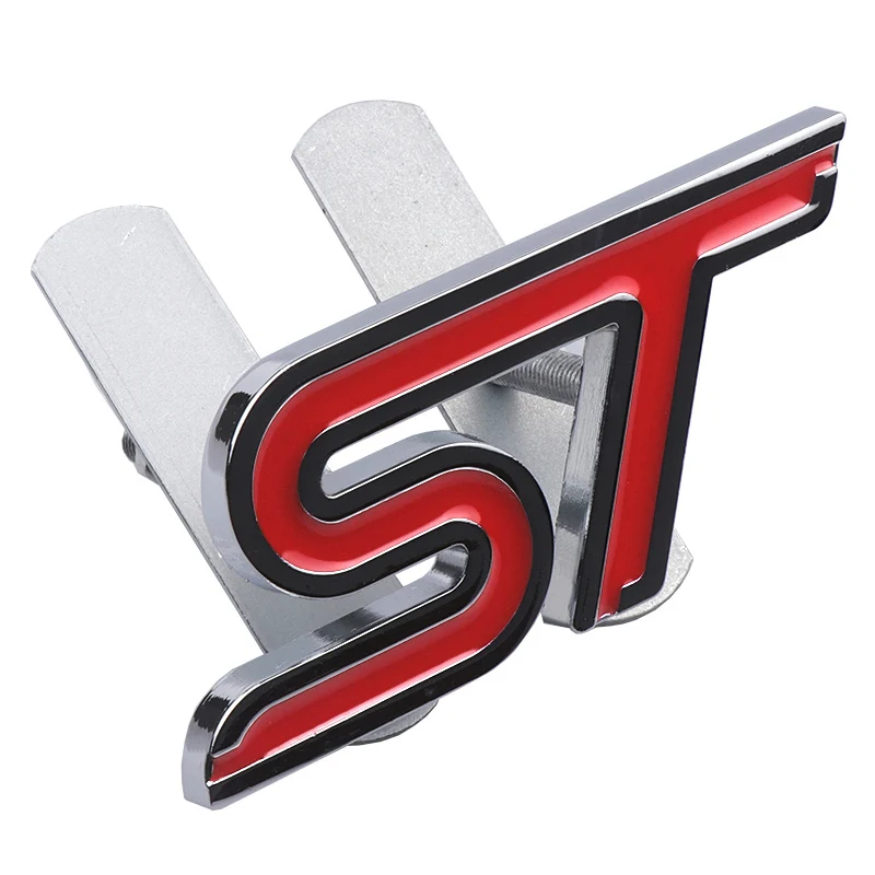 

3D Metal ST Car Front Grille Styling Emblem Badge Car Sticker Decal for Ford Focus Fiesta Ecosport Kuga Mondeo Everest Accessory