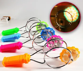 

New Hot Sale Mini Magic Flying Gyroscope Toy Children's Hand Rotating Luminescent Magnet Orbit Have a Good Quality