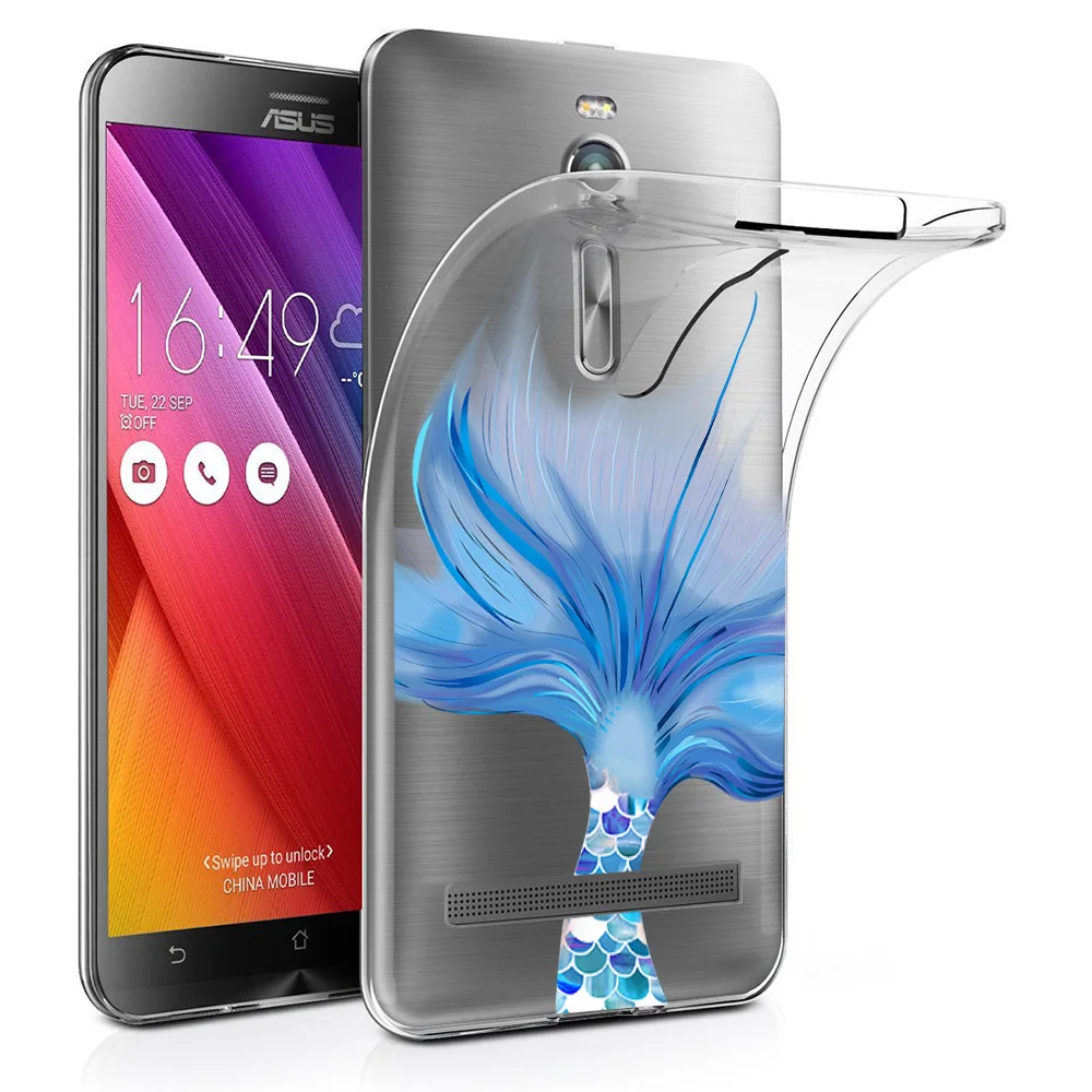 Beautiful little girl Fabricate Transparent Soft TPU Stand Cover Case For Asus Zenfone ZB500KL Mobile Phone Coque Funda |