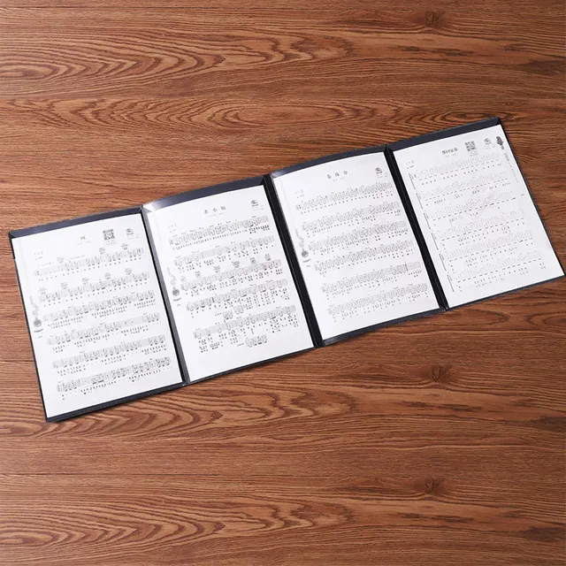 Expanded Sheet Music Score Folder A4 Size Document Paper Staff