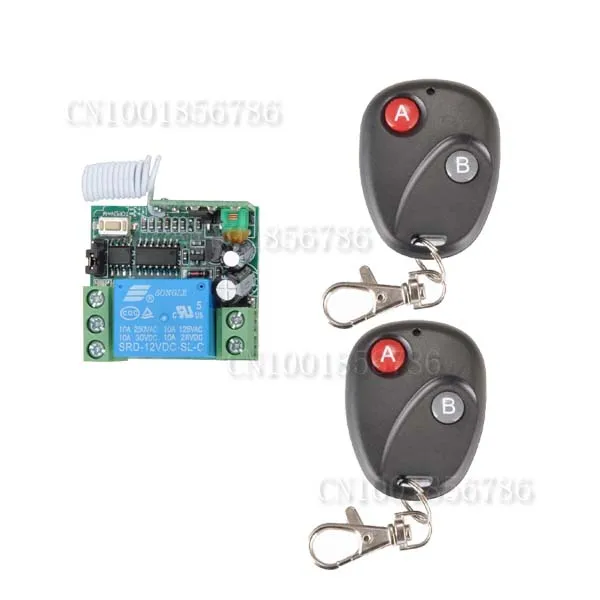 

DC 12v 10A 1CH wireless RF Remote Control Switch System +Case For Entrance guard system