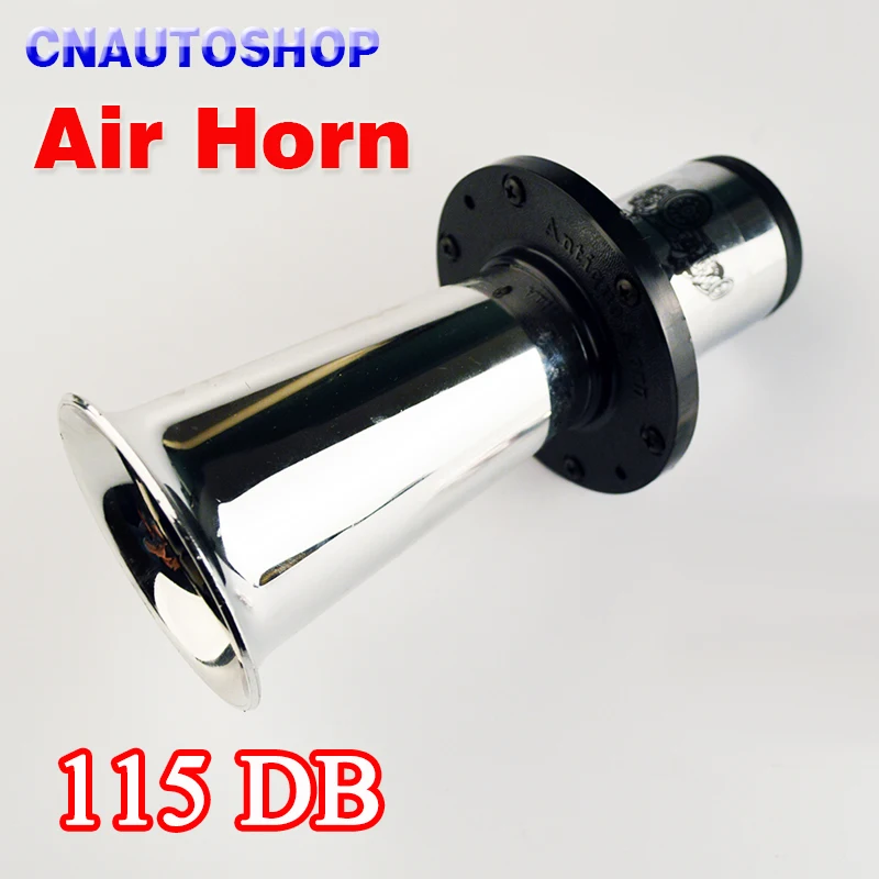 

Hippcron 12V 115dB Loud Siren Horn Snail Set Black Silver Air Horn 30W For Automobile Car Bike Motorcycle Trucks Boats Vans