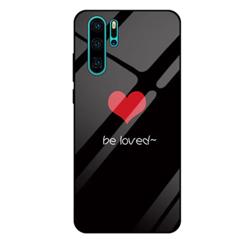 Для Hauwei P30 pro Чехол сплошной цвет Закаленное стекло телефон чехол для Hauwei P30pro VOG-AL00 AL10 Дело градиент Стекло shell