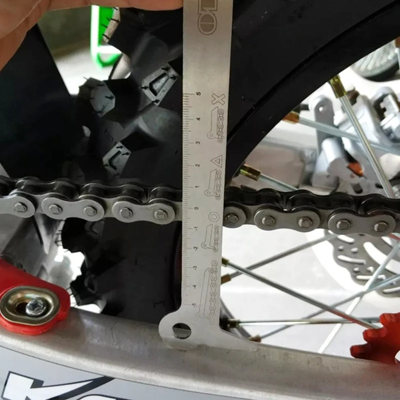 Motorcycle Chain Indicator's Maintenance Test Tool For CRF KXF YZF WR SXF EXC TC FC TE FE BOSUER KAYO KEWS 520, 525, 530