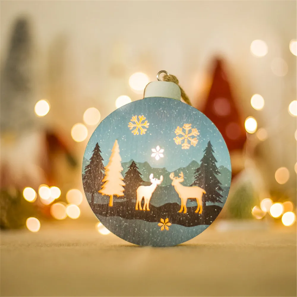 Год, рождественские украшения для дома, теплый светодиодный светильник, рождественские, свадебные, рождественские, вечерние, деревянные украшения, Декор, Navidad