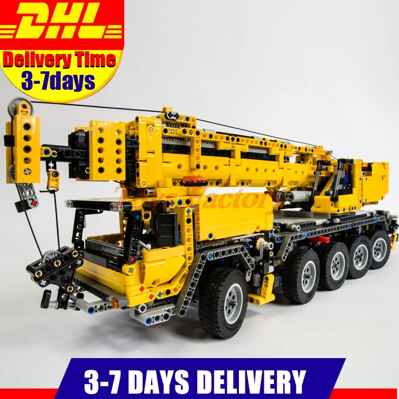 

LEPIN 20004 Technic Motor Power Mobile Crane Mk II Model Building Kits Blocks Toy Bricks Clone 42009